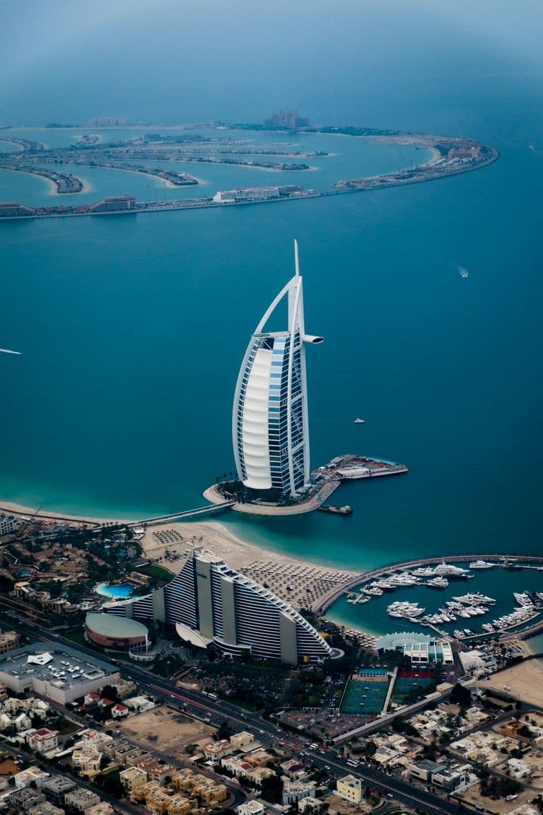 Burj Khalifa rising above Dubai